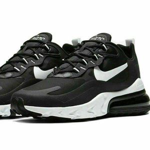 Nike Air Max 270 React Men'sRunning Shoes Black White CI3866-004 Oreo Black